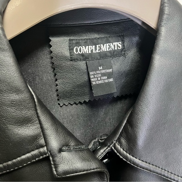 Vintage Vegan Leather Jacket - Picture 3 of 6